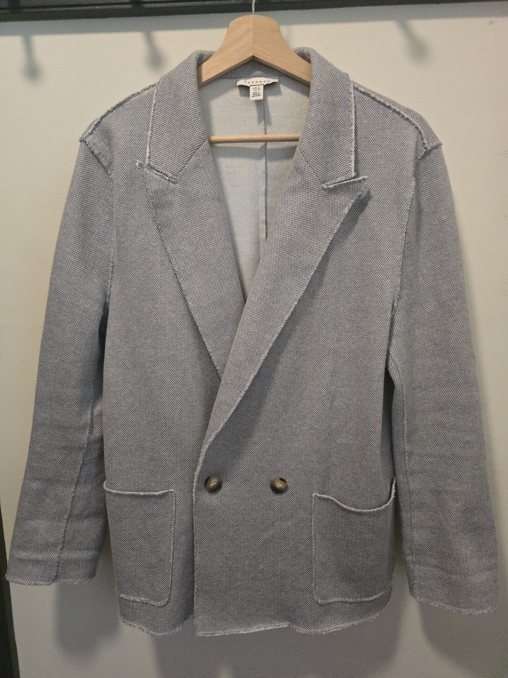 Topshop Light Blue-Gray Blazer Jacket